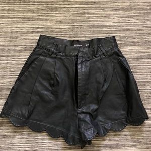 Minkpink leather shorts